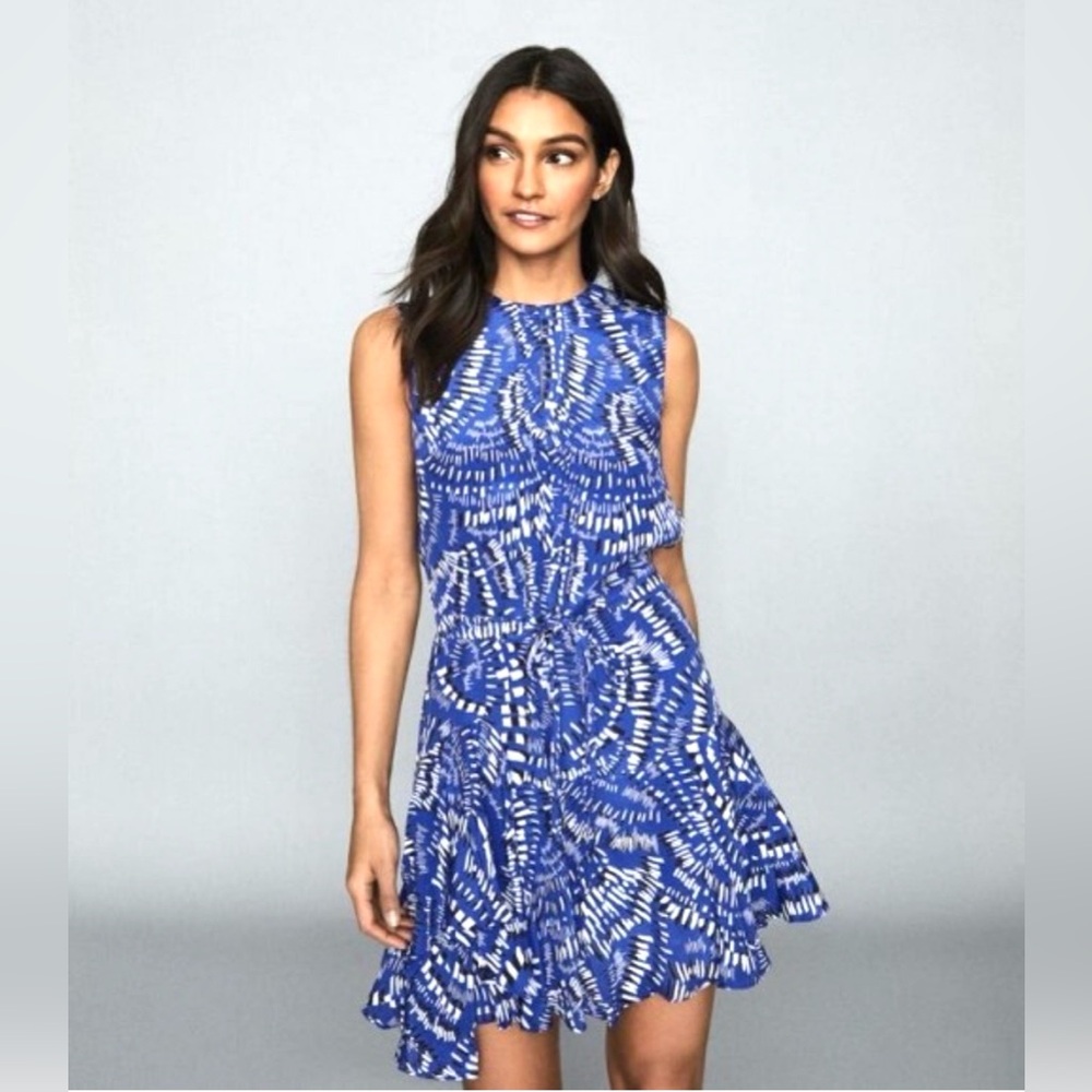 Reiss Elsie Geometric Print Dress